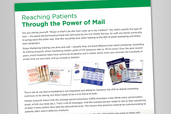 White Paper: Reaching Patients Through the Power of Mail