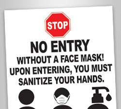 Wear Facial Masks signage