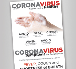 Coronavirus Repositionable Sign