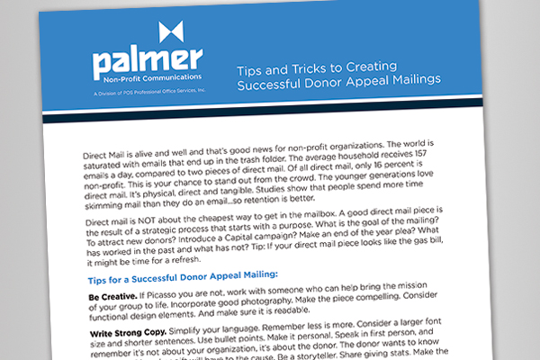 Tips & Tricks to Creating Successful Donor Appeal Mailings