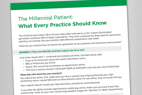 White Paper: The Millennial Patient - What Every Practice Should Know
