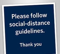 POS - Social Distance Signage