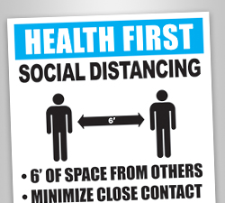 Social Distancing Signage