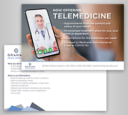 Telehealth postcard