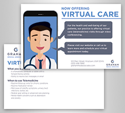 Telehealth postcard