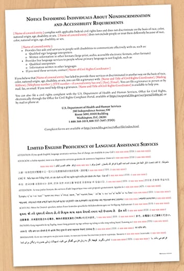 Nondiscrimination Poster