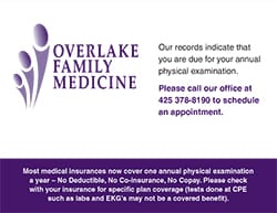 POS - Family Medicine Custom Recall Card